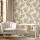 image 3 of Vymura M95694 Gianni Feather Wallpaper, Natural Beige