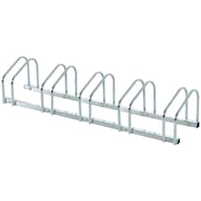 HOMCOM Bike Parking Rack Bicycle Locking Storage Stand for 5 Cycling