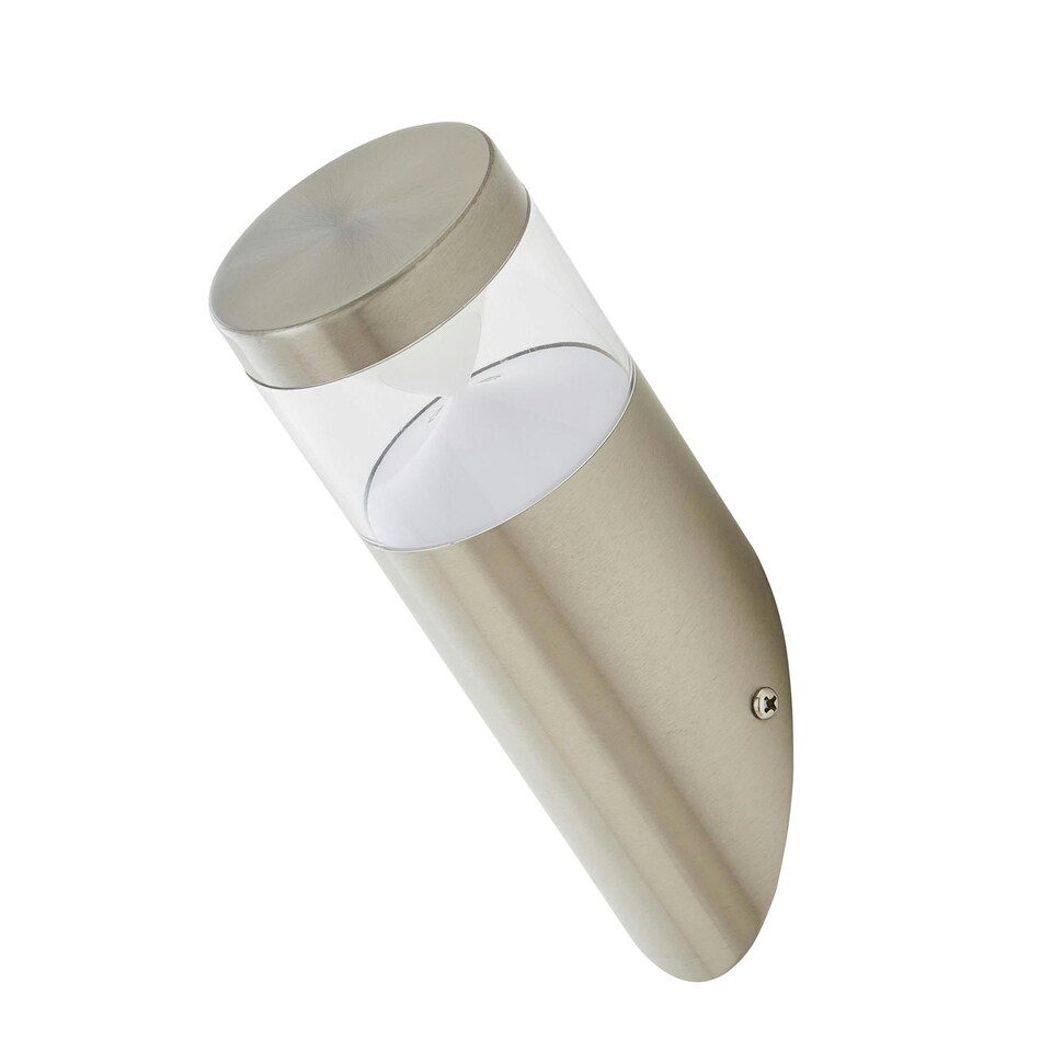 image 1 of BHS Asher Outdoor Wall Light, Stainless Steel