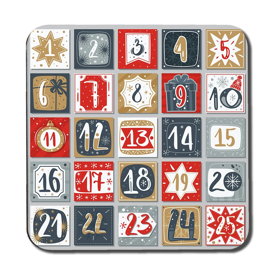 December advent calendar (coaster)