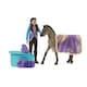 image 1 of SCHLEICH Horse Club Criollo Definitivo Beauty Set with Kim Toy Playset (42753)