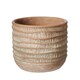 image 1 of Ceramic Rustic, Sculpted Texture Plant Pot - H14.5cm