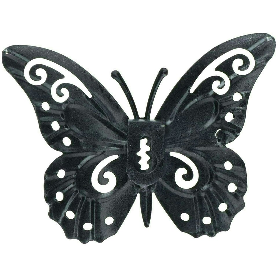 image 1 of Set of 4 Green Small Metal Butterflies Garden/Home Wall Art Ornament