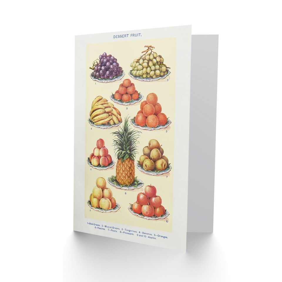 image 1 of Mrs Beeton Household Management Art Card Summer Dessert Fruit