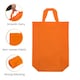image 4 of Pack of 25 Dark Green Coloured 30x38x10cm Non-Woven Bags with Handle | Green