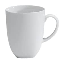 Mug: 1 x 450ml Denby White Squares Mug, Porcelain