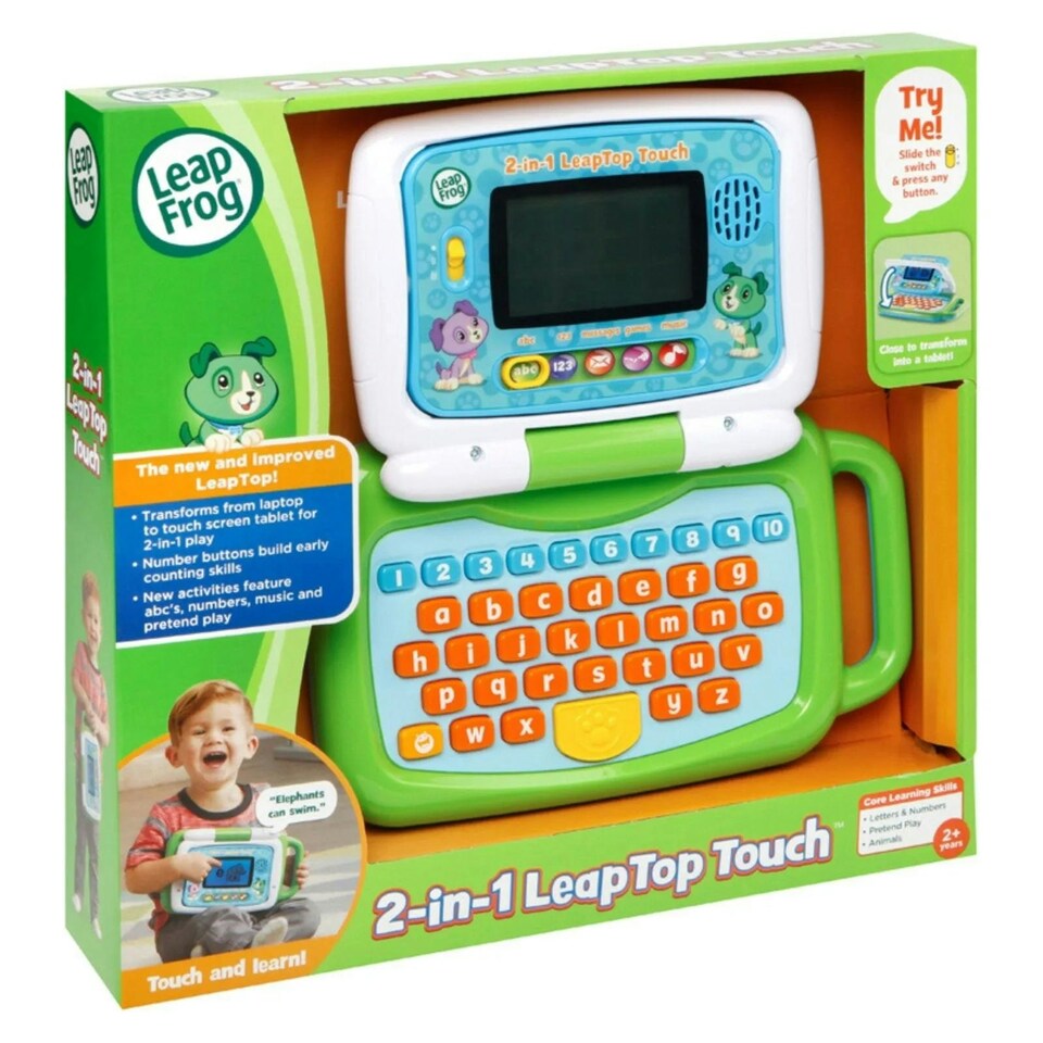 image 1 of LeapFrog 2-in-1 LeapTop Touch Laptop