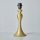image 2 of ValueLights Modern Matt Gold Spindle Design Table Lamp Base