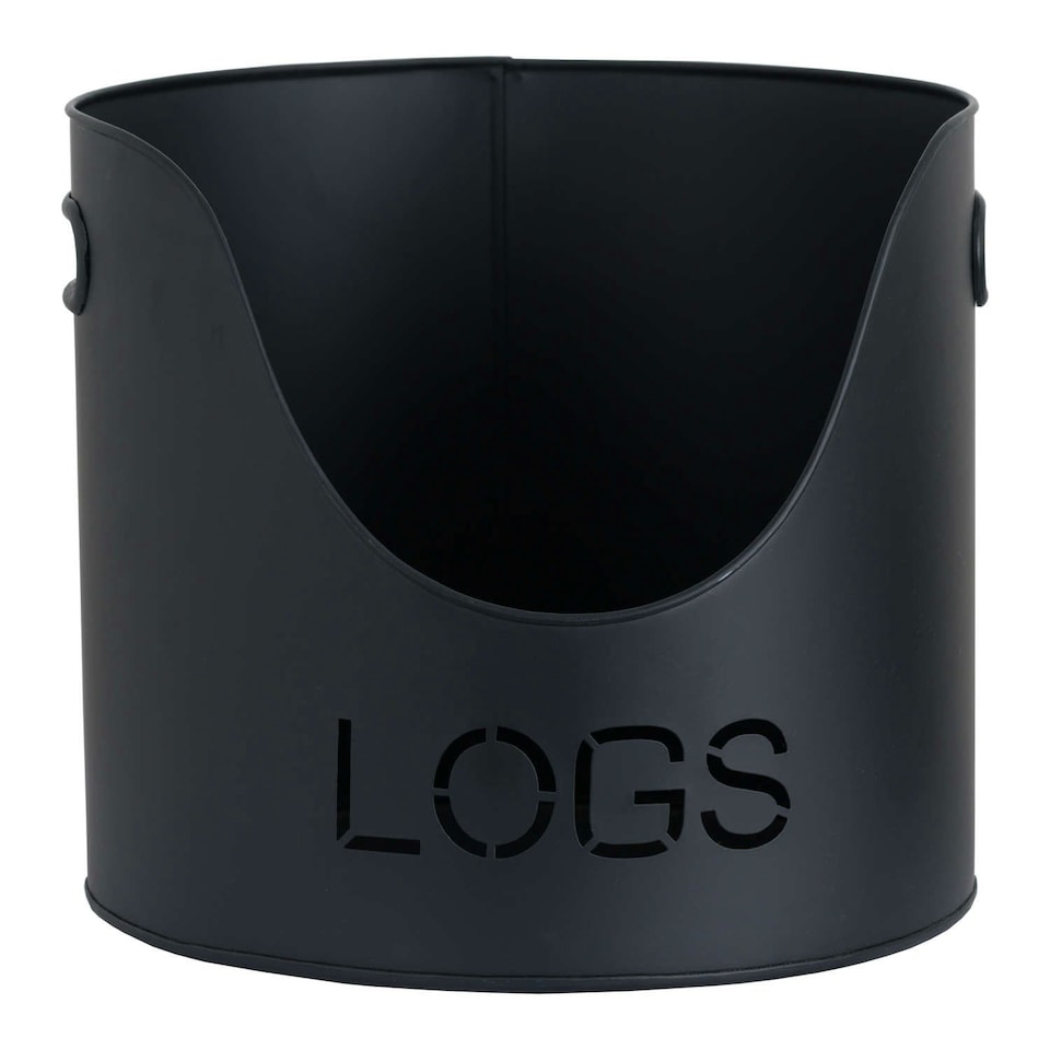 image 1 of Hill Interiors Three Piece Fire Wood Bucket Set - Black - One Size