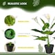 image 4 of HOMCOM Artificial Set of 2 Calla Lily Flower Faux Plant for Indoor Décor