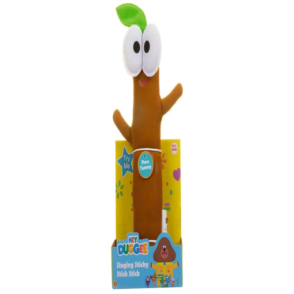 image 1 of Hey Duggee Fun Singing Sticky Stick Stick Soft Toy