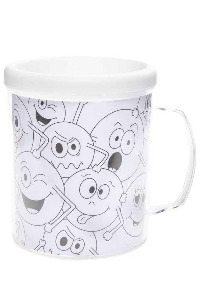 image 1 of Emotion Faces Theme Color Your Own Mug