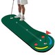 image 1 of COSTWAY Golf Putting Set Golf Practice Three Putting Mat