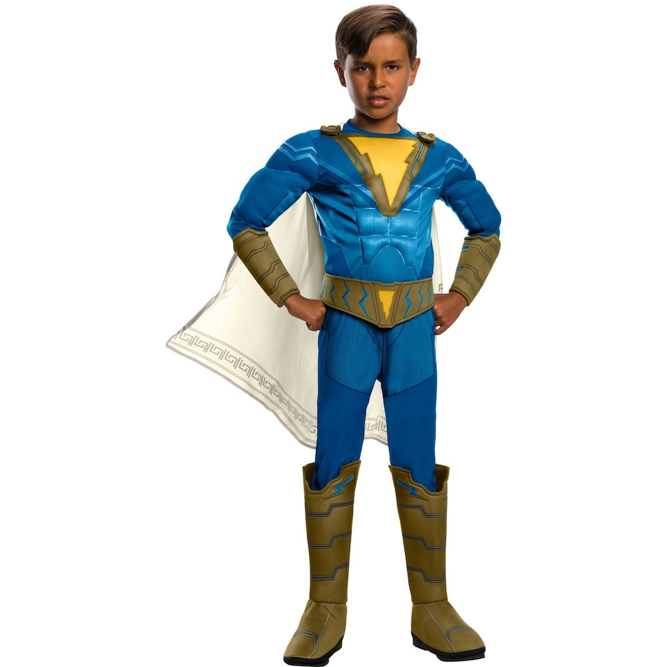 Shazam Childrens/Kids Deluxe Freddy Freeman Costume - Dull Gold - 3-4 Years Gold | 3