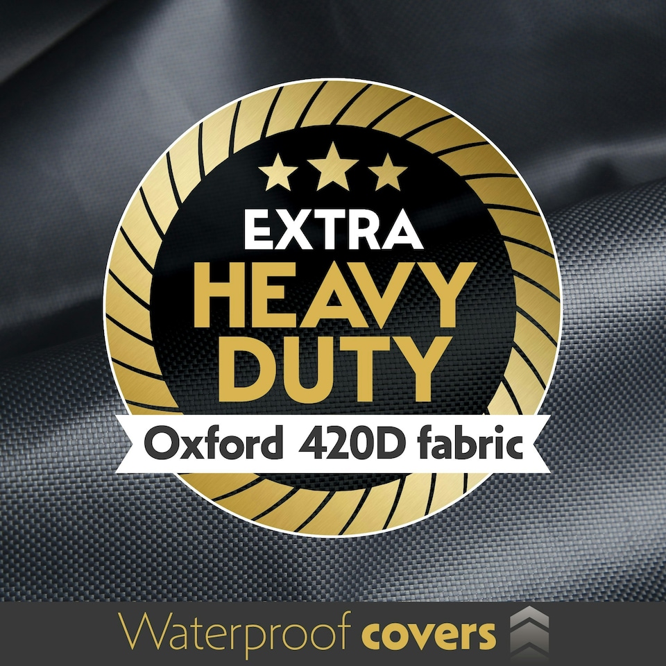 image 1 of Futura Rectangular 200x160x70cm Waterproof Garden Furniture Cover 420D Black