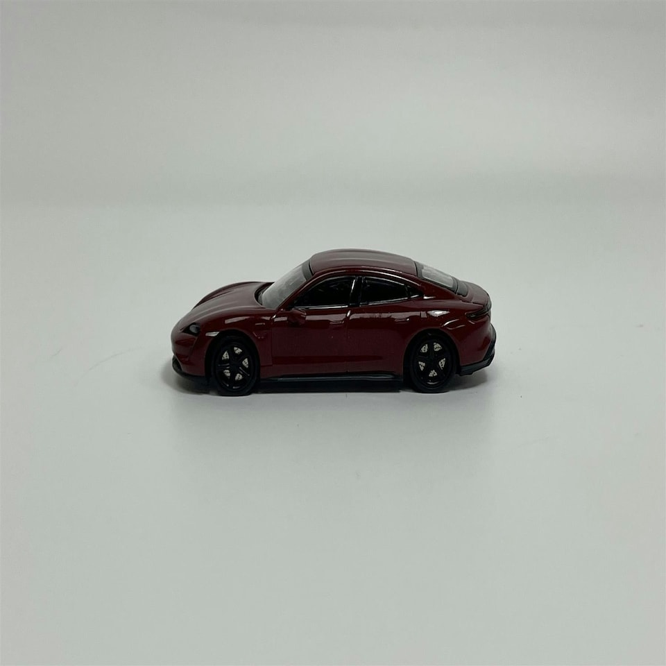 image 1 of Porsche Taycan Turbo S 2019 Dark Red 1:87 Minichamps 870068404