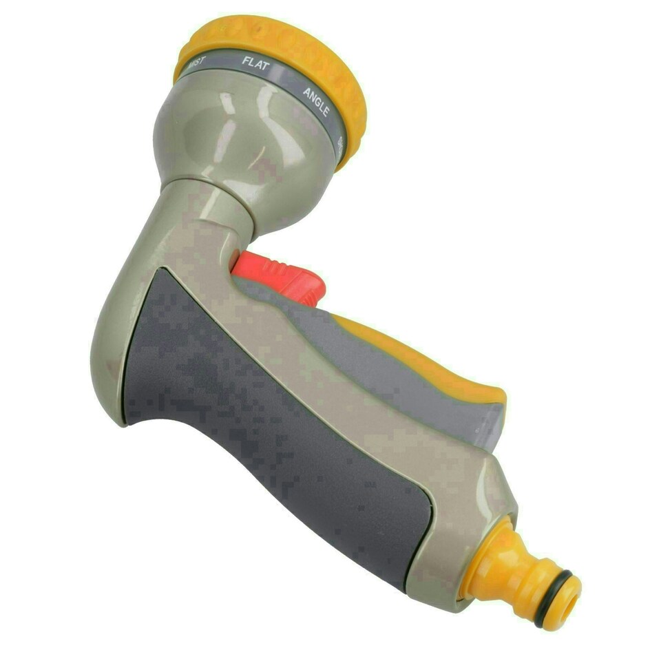 image 1 of Hozelock Multi Plus Spray Gun Water Hose Pipe 8 Function Metal & Fittings