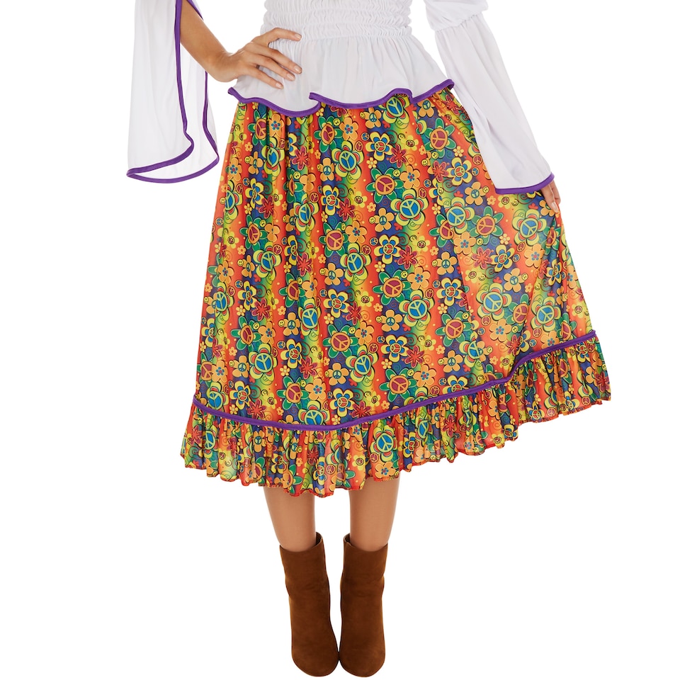 image 1 of Womens Lady Love and Peace Costume | Multi | colourful | S | 1