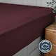 image 2 of Silentnight Supersoft Fitted Sheet Purple | Berry | King