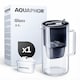 image 1 of AQUAPHOR 2.5 Litre Glass Water Filter Jug in Black with 1 x Maxfor+ filter
