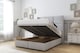 image 2 of Sloomy Beaumont Silver Naples Ottoman Bed With Mattress With 54" Wingback Headboard 2'6 Small Single