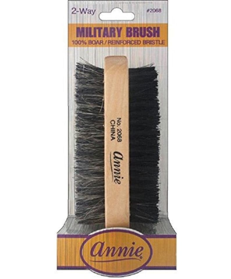 image 1 of Annie Boar Reinforced Bristle 2 Way Military Brush 2068