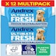 image 1 of Andrex Ultimate Fresh Washlets, 12 Packs - Gentle, Biodegradable, Flushable Toilet Wipes for Everyday Hygiene, Use with Regular Toilet Roll
