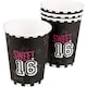 image 3 of Boland Sweet 16 Disposable Cup (Pack of 6) - Black/White - One Size