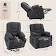 image 7 of HOMCOM Riser and Recliner Chair w/ Remote, Lift Chair for Elderly, Charcoal Grey