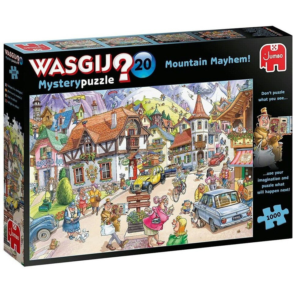 image 1 of Wasgij Mystery 20 Mountain Mayhem! 1000 Piece Jigsaw Puzzle