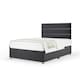 image 1 of Signature Platinum 2000 Pocket Sprung Graphite Plush Velvet Divan Set And Milan Headboard King Size