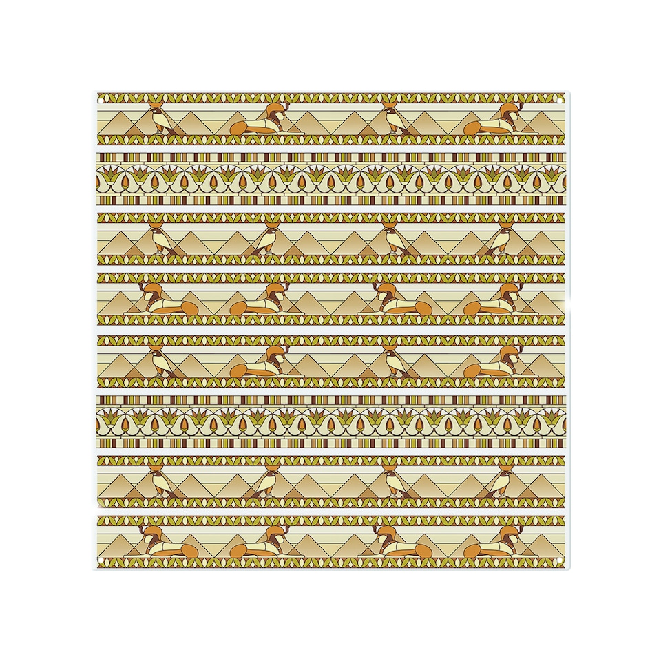image 1 of Ornament Of Ancient Egypt To The Frescoes Splash Back | White