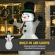 image 3 of HOMCOM 6.5ft Inflatable Snowman Xmas Airblown Holiday Decoration Outdoor