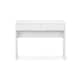 image 4 of Chic White High Gloss Dressing Table (2 Drawers) with Dressing Stool