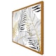 image 1 of Gold & black leaves (Picture Frame) Brown | Oak | XL