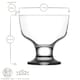 image 3 of LAV Destina Glass Ice Cream Bowls - 285ml - Pack of 6 Clear