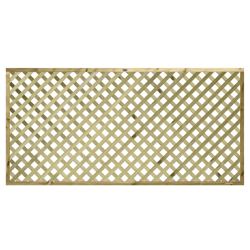 image 1 of Urban Diamond Wooden  W:6ft x H:3ft Trellis Heavy Duty Fence Topper Panel (Pack of 5)