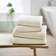 image 1 of Linwood Ultra Soft Towels – 700GSM 100% Cotton | Highly Absorbent & Durable Luxury Bath Towels Cream | Hand towel