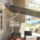 image 6 of Outsunny 4x3(m) Full Cassette Electric Awning, Aluminium Frame Grey | Light Grey