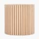 image 3 of Natural Linen Hard Pleat Lampshade | Cream | Cream | 1
