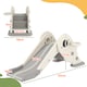 image 5 of AIYAPLAY 3-in-1 Kids Slide with Basketball Hoop, Climber, Cream White