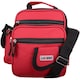 image 1 of Lorenz Handy Canvas Style Multi-Purpose Practical Shoulder Cross Body Travel Bag | Red | Red