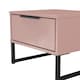 image 5 of Beijing 1 Drawer Bedside Table in Kobe Pink (Ready Assembled) | Pink | Kobe Pink