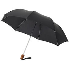 Bullet 20 Oho 2-Section Umbrella - Solid Black - 37.5 x 90 cm