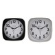 image 5 of Hometime Square Alarm Clock - Sweep/Light/Snooze - Black Black