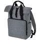 image 1 of Bagbase Roll Top Recycled Twin Handle Laptop Backpack - Grey Marl - One Size