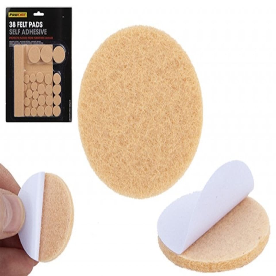 image 1 of Pack of 38 Self Adhesive Felt Pads