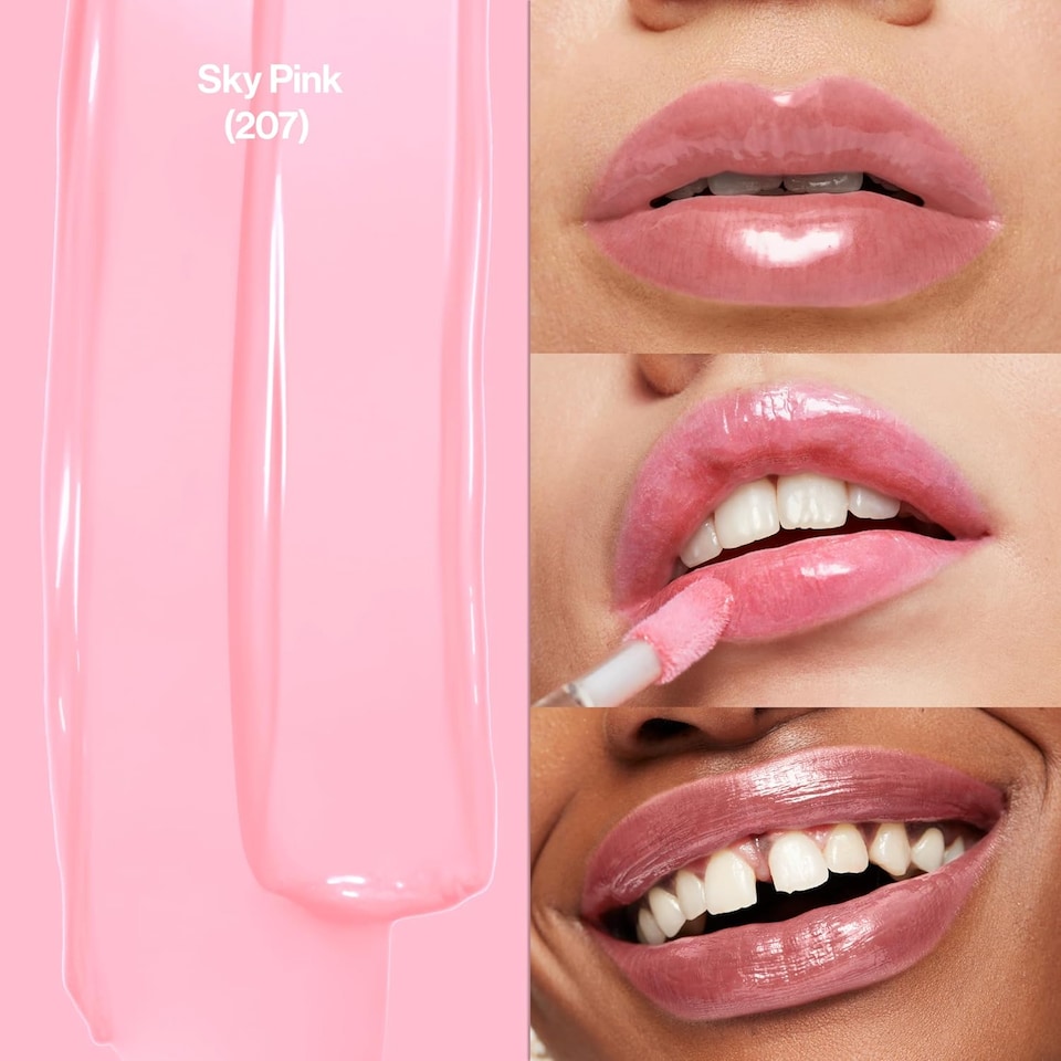 image 1 of Revlon Super Lustrous Lip Gloss, Sky Pink High Shine Finish Hydrating Lip Color