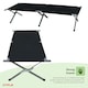 image 9 of Oypla Heavy Duty Outdoor Folding Camping Bed Portable with Carry Bag Black