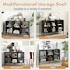 image 9 of COSTWAY Wooden Storage Bookcase 6 Cube Bookshelf Rack Black Black